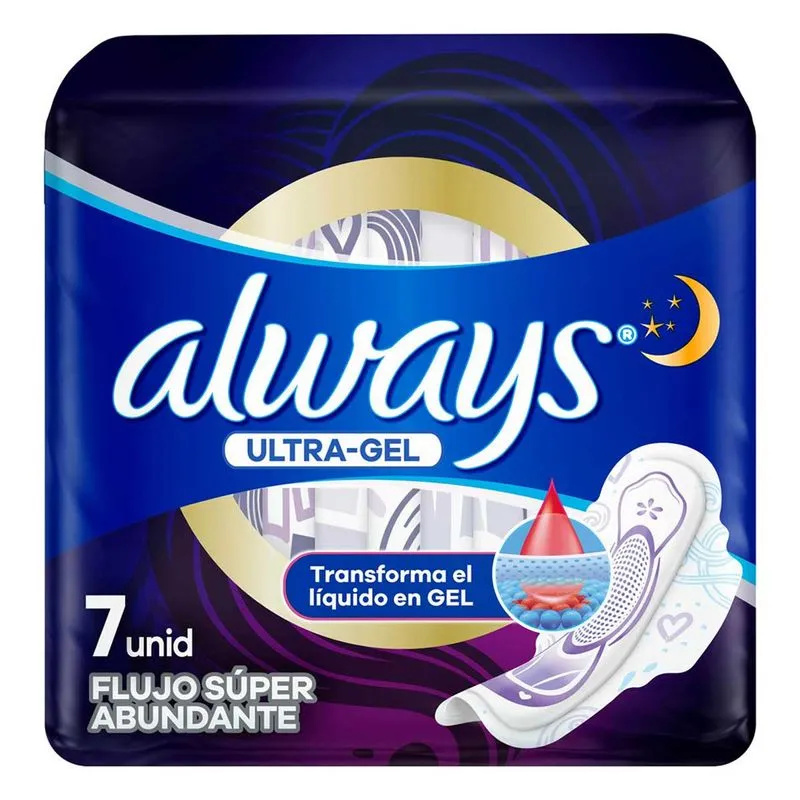 Always Ultra-Gel Flujo Súper Abundante 7 unidades
